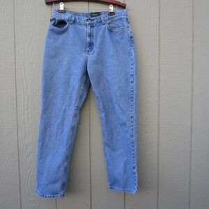 Lauren Jean Co.Ralph Lauren Women's Jeans 14P Classic Straight Blue Mom's Jean